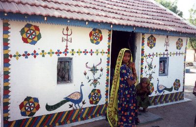 girl next to her house