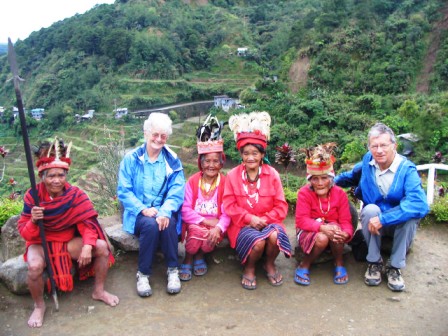 Banaue elderly in traditional clothes